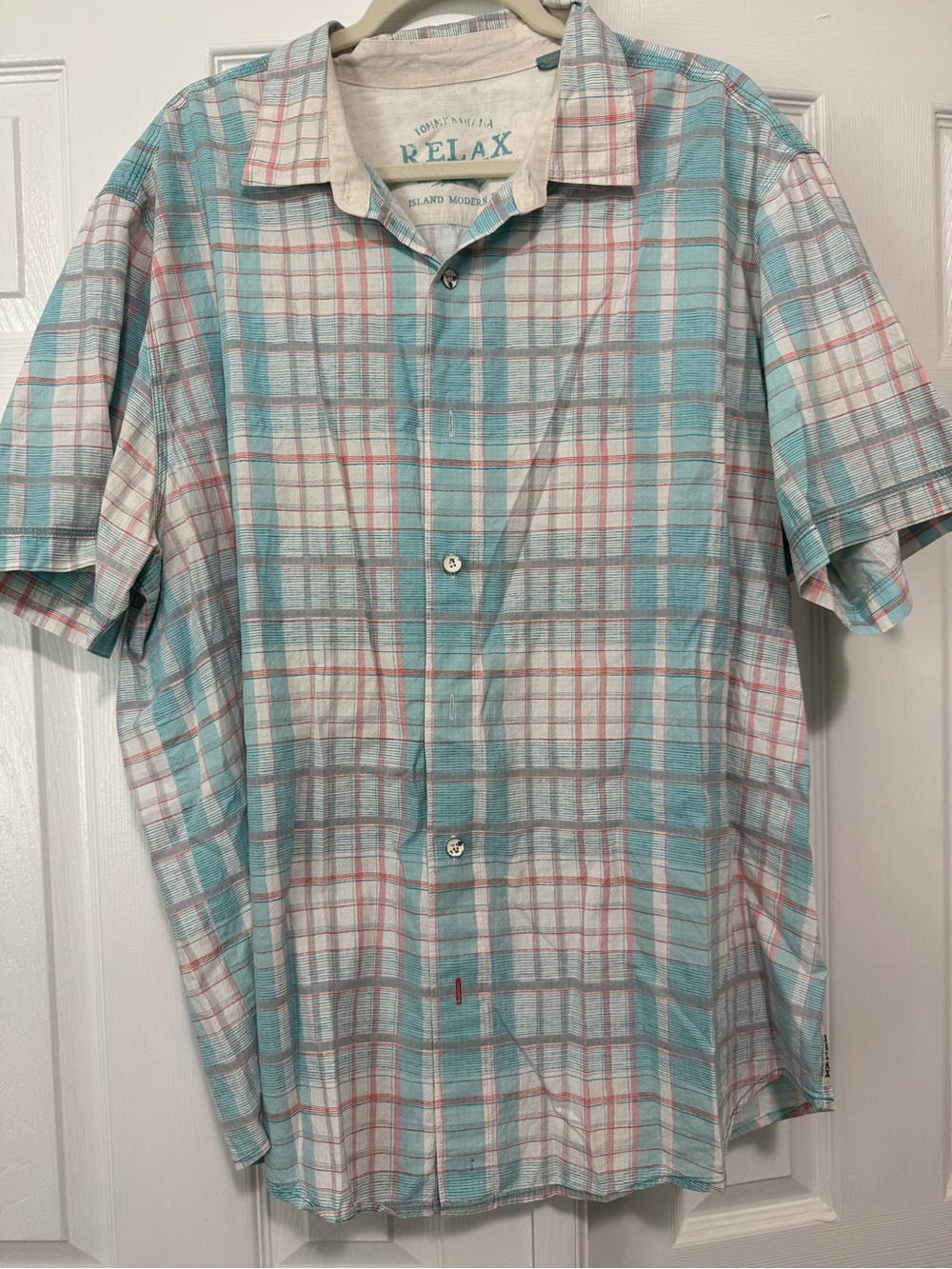 Tommy Bahama Relaxed Modern Fit Plaid Short-Sleeve Button-Down